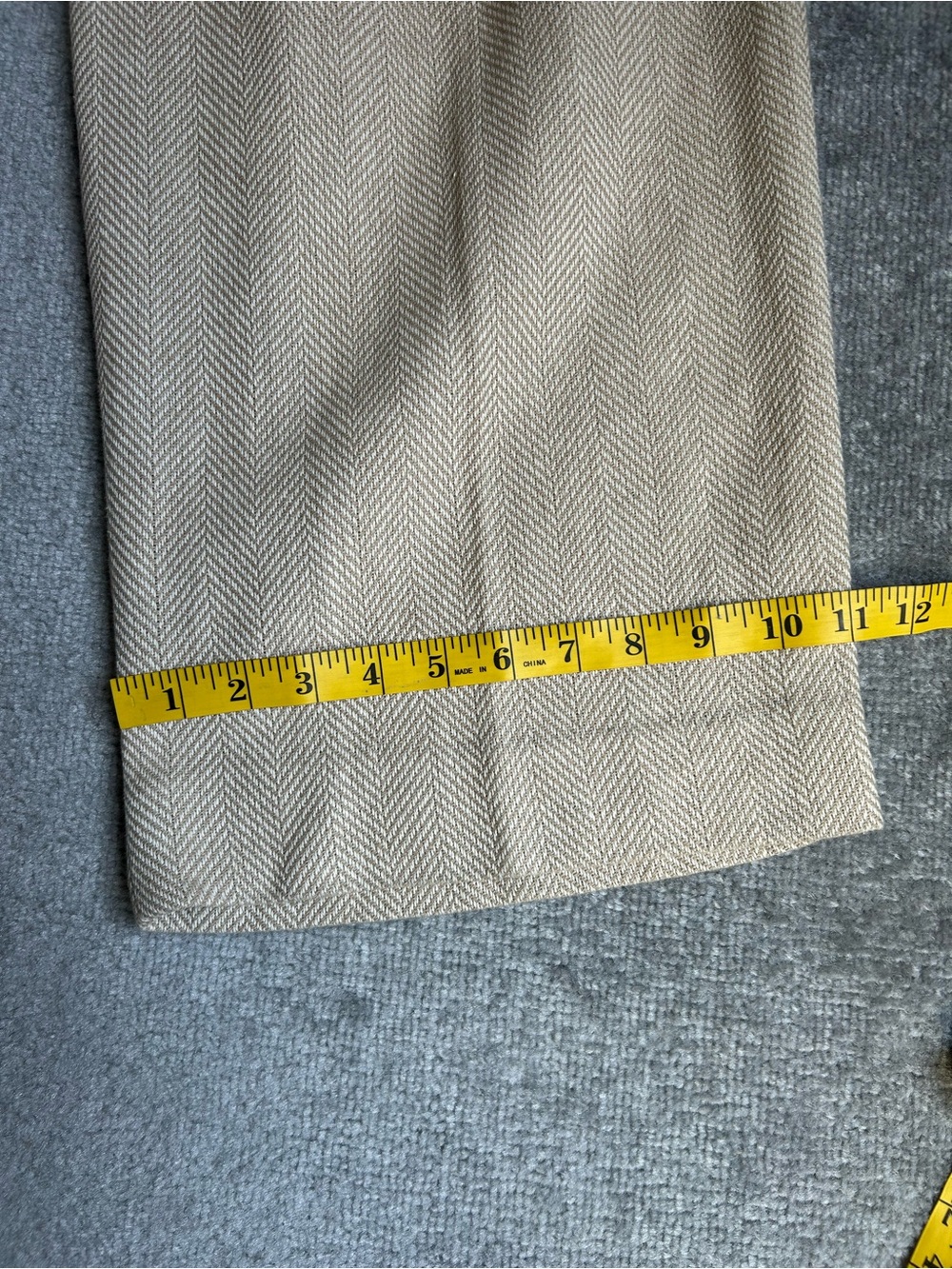 NWT Banana Republic Norfolk Wide-Leg High-Rise Linen-Cotton Pants, Size 10 - Picture 16 of 16